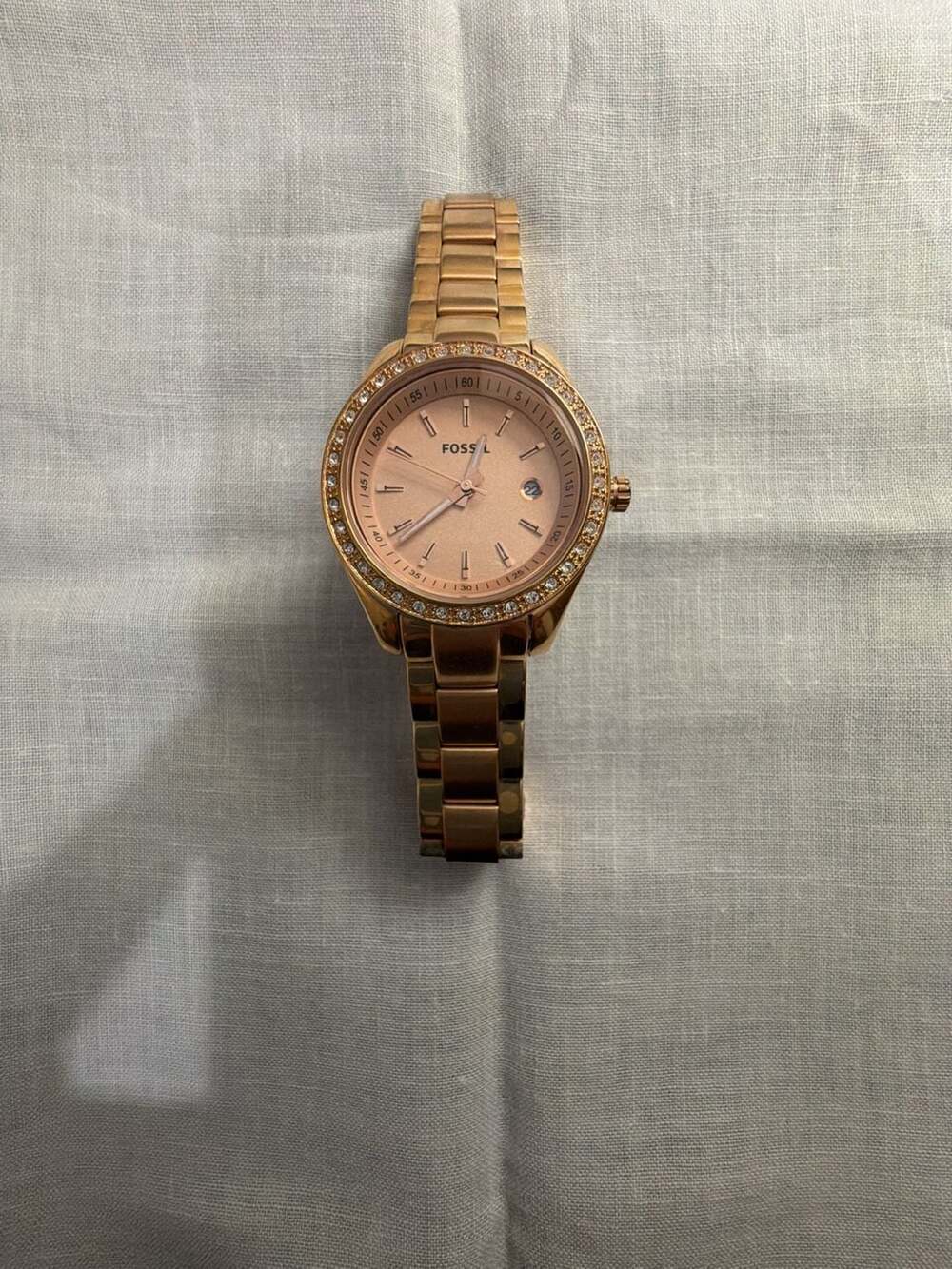 Fossil Mini Stella ES3196 Rose Gold Crystal Watch